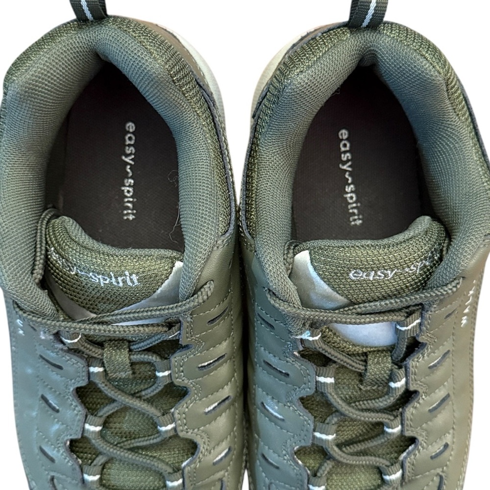 Easy Spirit Romy ECO 7.5WW Extra Wide Green Leather Comfort Walking Sneaker Shoe - Picture 10 of 12